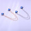 Modern Collar Clip Alloy Construction-Sapphire Silver bottom 4