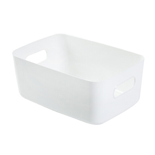 Storage Baskets for Home Organization, Minimalist Design with Built-in Handles, Durable Construction Using Non-toxic Material, Stackable Plastic Organ