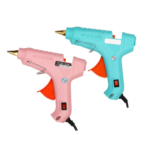 Multing Wax Stick Hot Glues Guns, Ergonomic Handle-pink 2