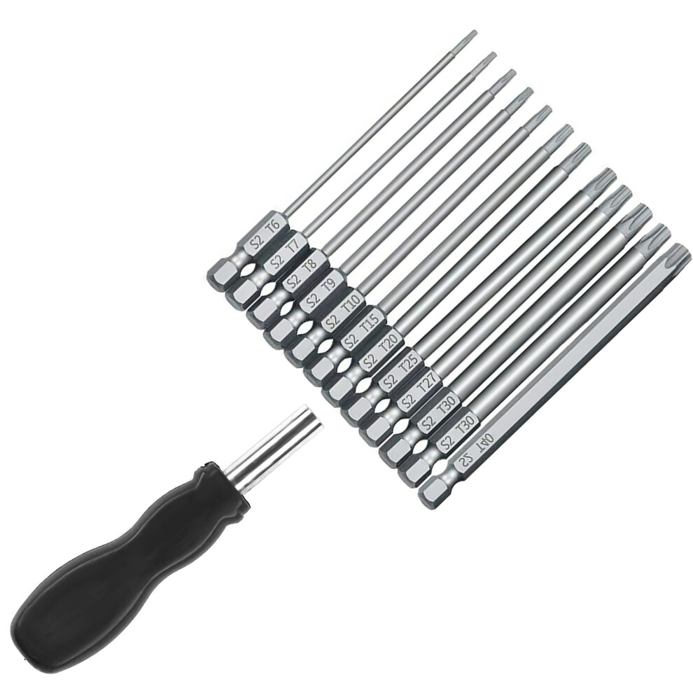 100Mm Blossom Head Screwdriver Bit Set 1/4Inch Hex Security 7696000825953