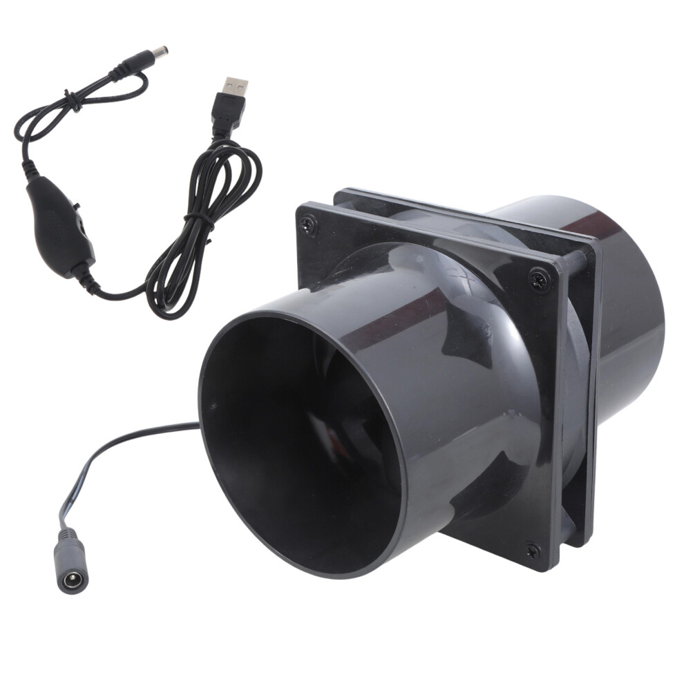 12Cm Exhaust Fan Home Inline Pipe Duct With Speed Controller Fan 7696000825991