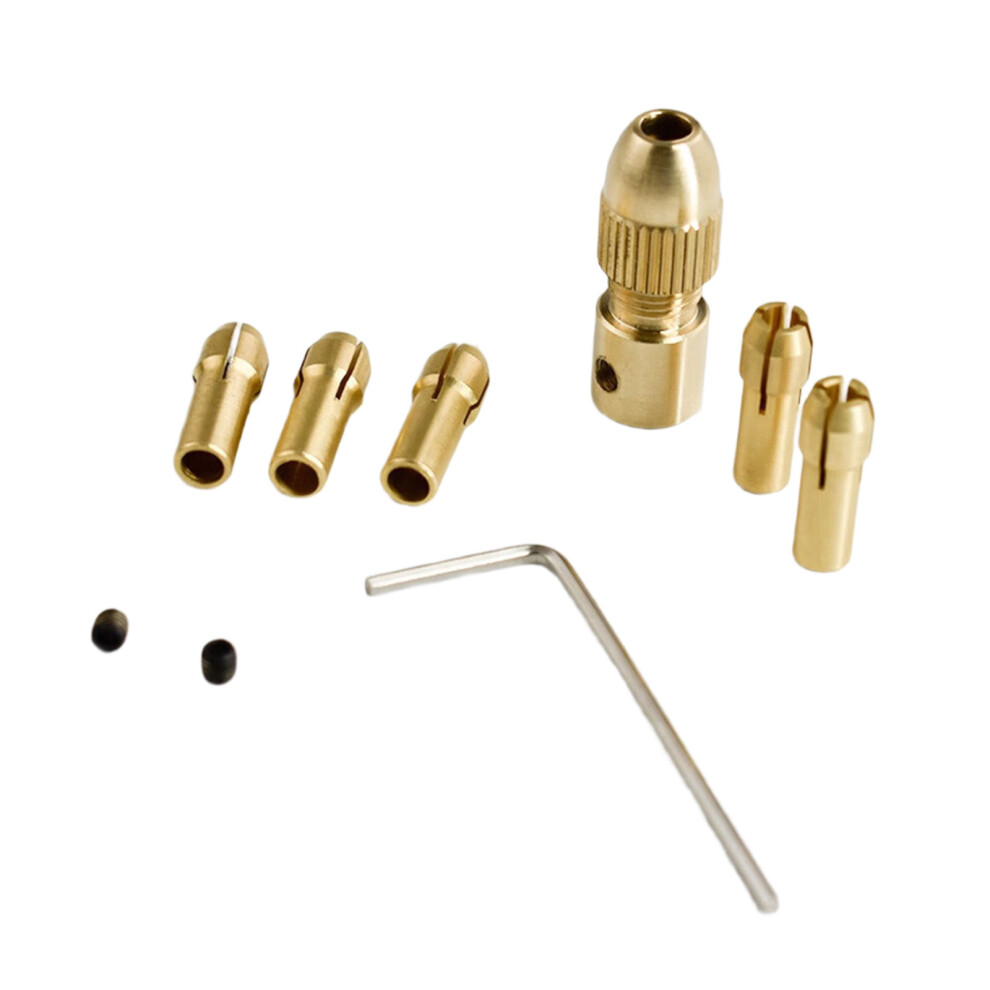 6Pcs Chuck Collet Kit 0.5-3Mm Replacement Rotary Tool Keyless 7755000258724