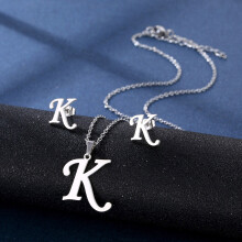Fashion Charm Necklace Unisex Ear Studs Neck Jewelry Man-K