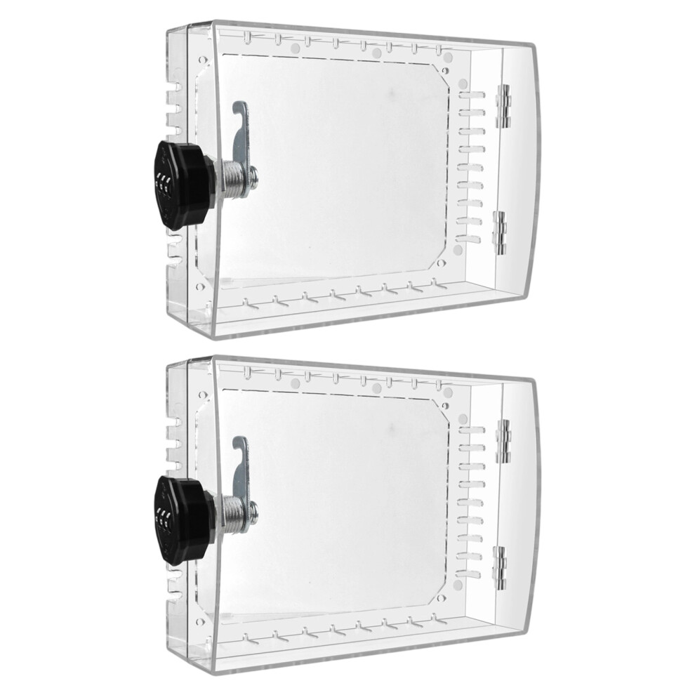 Universal Thermostat Security Box Clear Shield With Passwords 7627000413727