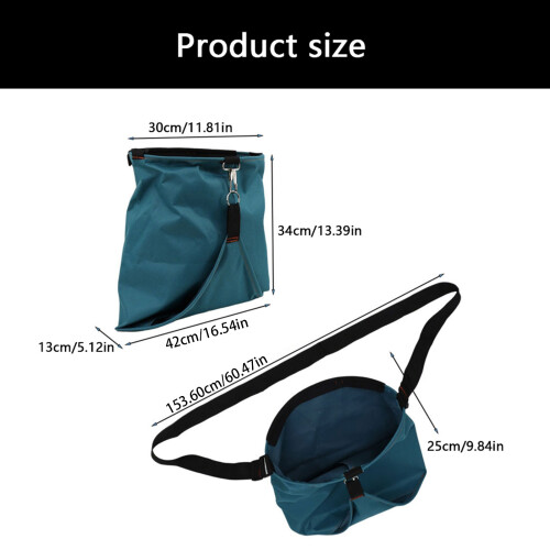 High Capacity Harvest Bag Ergonomic Shoulder Strap-Grey 1