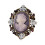 Sparkling Crystal Embellished Retro Cameo Pin Accessory for-2 1