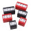 Clear Display Plastic Scorekeeper Recyclable-Three digits Red 5
