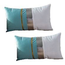 Housses de coussin en cuir doré, jetés décoratifs en velours soyeux pour une touche d'élégance, design chic et raffiné avec fermeture éclair