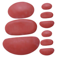 9Pcs Kit De Ferramentas De Cerâmica Silicone Marrom Para Artesanato