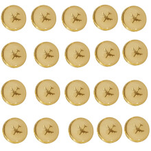 Armies Pocket Buttons Uniform Shirt Buttons Gleaming-Style 1 20