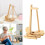 Musical Note Shape Rotating Wood Yarn Holder Magnetic-Black 2