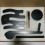 Musical Note Shape Rotating Wood Yarn Holder Magnetic-Black 5