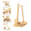 Musical Note Shape Rotating Wood Yarn Holder Magnetic-Black 7