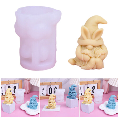 Christmas Candle Molds Handmade Epoxy Resin Molds Easters Gnomes 1
