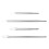 4Pcs Chisel Set Flat Chisel and Pointed Chisel Professional 1