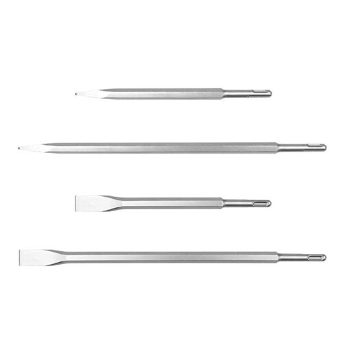 4Pcs Chisel Set Flat Chisel and Pointed Chisel Professional