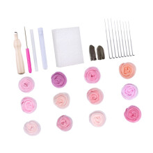 10/12 Color Craft Wool Felted Set Needle Felting Set with-Set 1