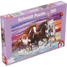 Puzzle Eläimet - SCHMIDT - Villihevosten Trio - 200 palaa - Violetti - Lapsi