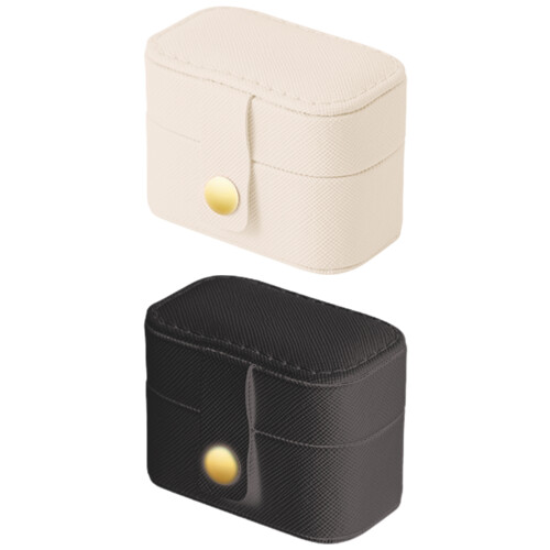 Reisefreundliche Schmuck-Ring-Box, weiche-Weiß 1