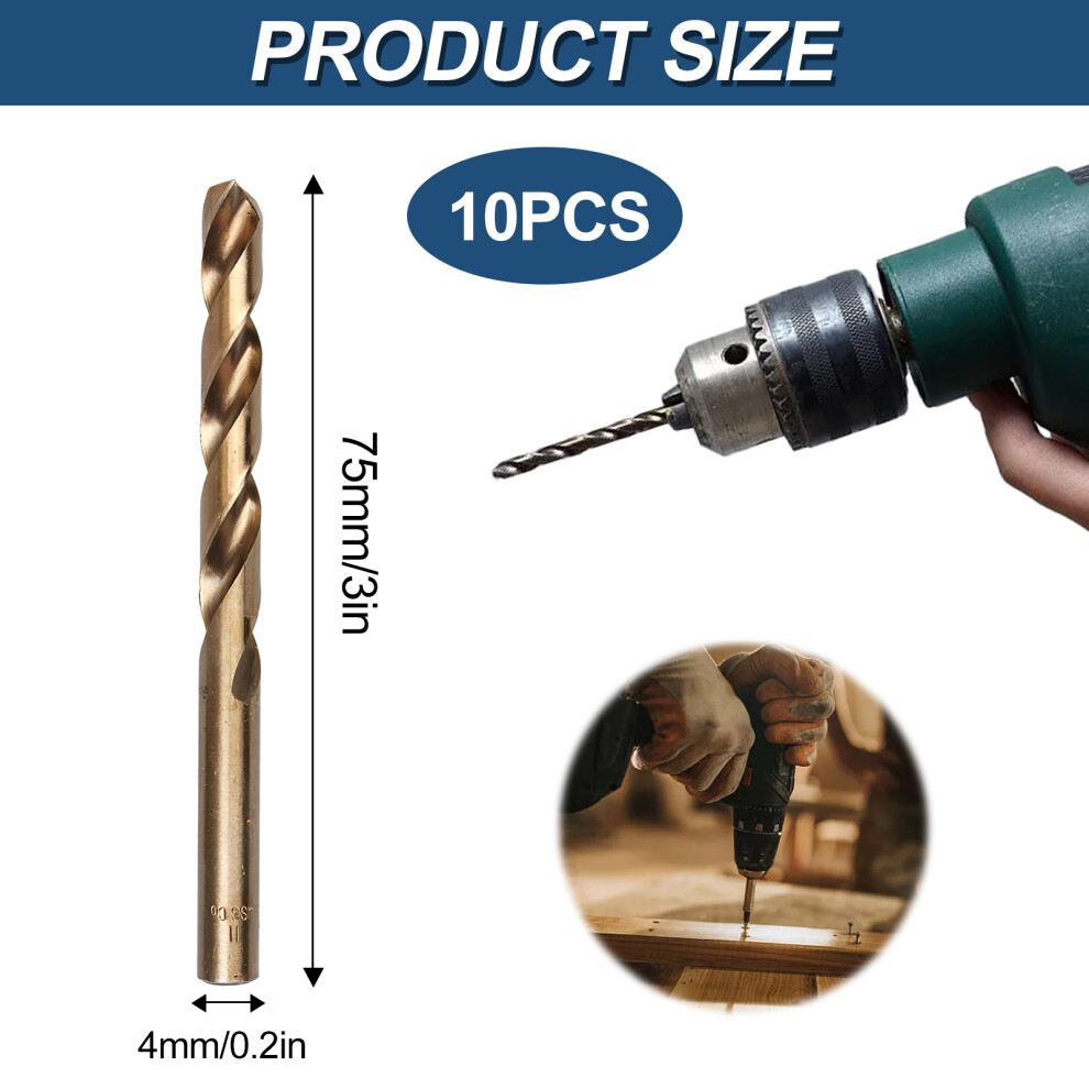 Innovative Drilling Solutions, M35 Cobalt Steel Tools With Improved Performance, Counterclockwise Spiral Flutes For Smooth Operation On Hardened Metal 9135470258154