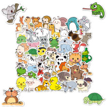 Lustige Tiere Aufkleber Kinder Set, 100Stück Sticker Kinder mit Tiermustern, Vinyl, Wasserfeste, Lustige Karikatur Tiermuster Sticker, voor DIY