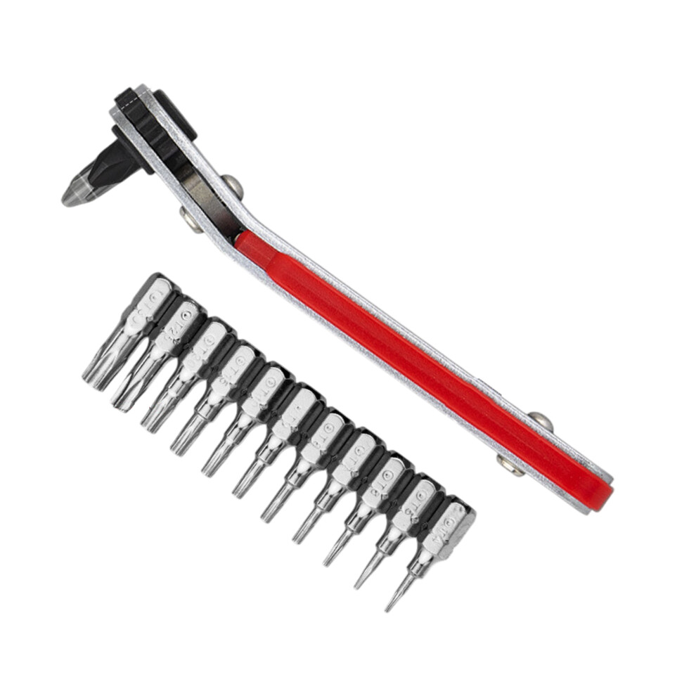 Versatile Ratchet Socket Screwdriver Set-Crank Type 13Pc 7754000778287