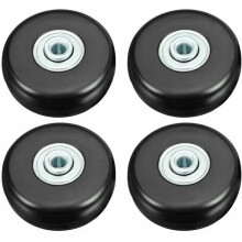Adecuado para maletas, bolsas con ruedas y patines en línea: juego de ruedas de repuesto de alta calidad con goma silenciosa y pivote universal.