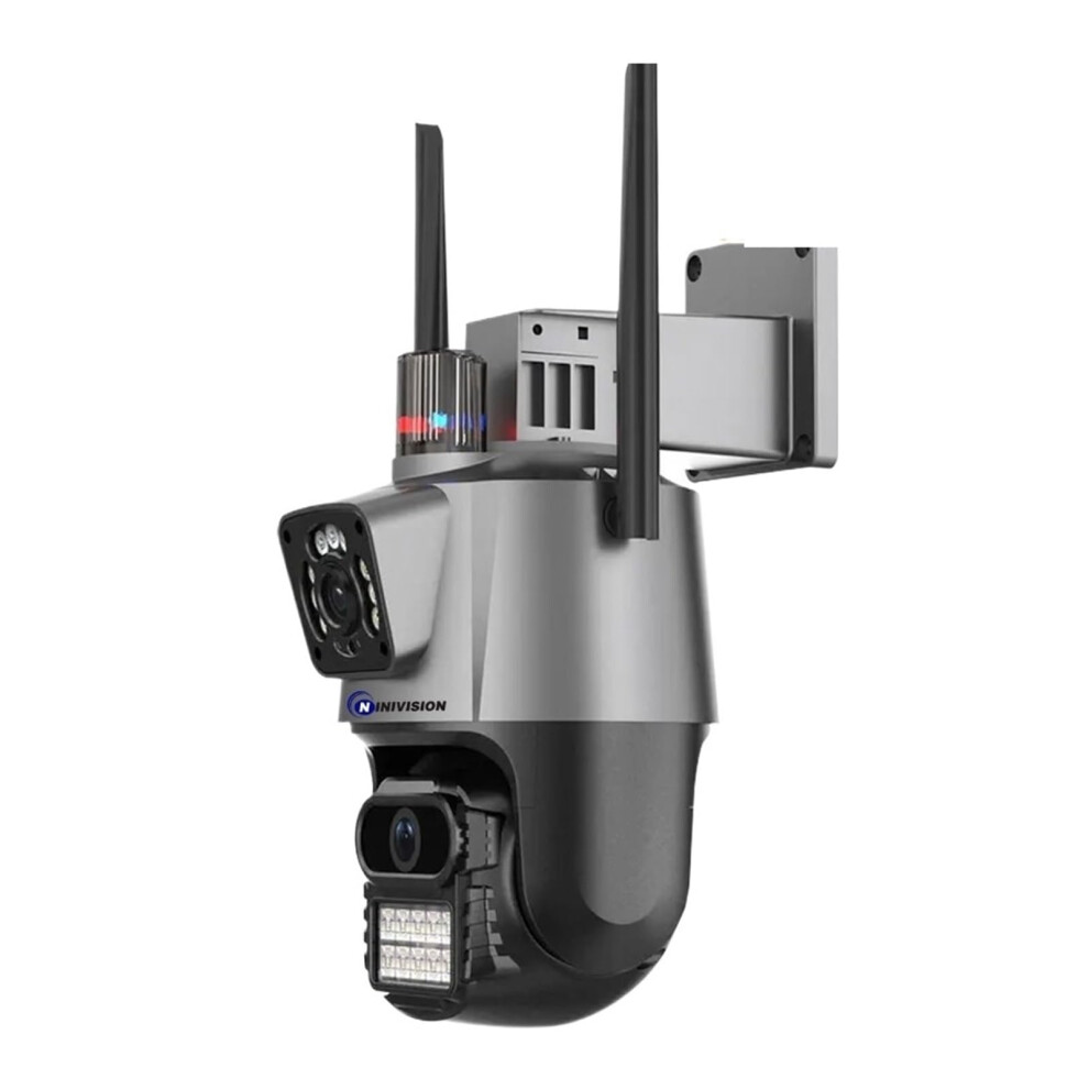 Security Cameras Wireless Outdoor 4K Ptz 360 Dual Lens Auto Tracking Indoor Outdoor Cctv Surveillance With 8Mp And 128Gb 9323874369365