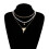 Collier de perles d'imitation unique multicouche avec cadeau de 4