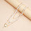 Collier de perles d'imitation unique multicouche avec cadeau de 5