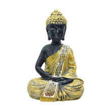 Goldene Buddha-Statue, Meditationsfiguren, Heimdekoration für
