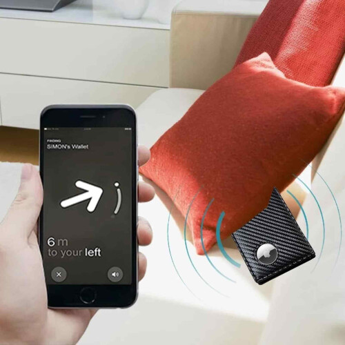 Ανδρικό Μινιμαλιστικό Πορτοφόλι με Ασπίδα RFID, Ύφασμα από Ανθρακονήματα και 2