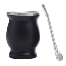 Reusable Yerba Mate Bombilla Straws, Stainless Steel Primary Colors for Smooth Flow Drinking, Eco-Friendly Design, Includes Cleaning Brush, Dishwasher