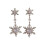Everyday Elegances Boucles d'oreilles en forme de flocon de 1
