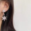 Everyday Elegances Boucles d'oreilles en forme de flocon de 5
