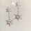 Everyday Elegances Boucles d'oreilles en forme de flocon de 7