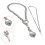 Pack de 2 colliers sur le thème Punk Rock, chaîne de cou 6