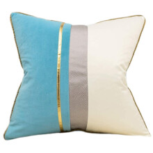 Décoration intérieure de luxe 45,7 x 45,7 cm, douce et résistante grâce à son design patchwork, idéale pour décorer canapé, salon, chambre ou