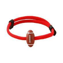 Bracelet en corde Milans polyvalent réglable de 4MM,-Rouge