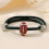 Bracelet en corde Milans polyvalent réglable de 4MM,-Rouge 4