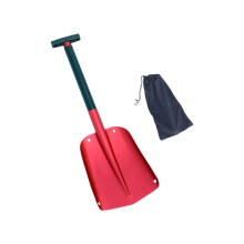 MultiPurpose Aluminum Folding Shovel Snow Removal Scoops-Red