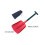MultiPurpose Aluminum Folding Shovel Snow Removal Scoops-Red 4