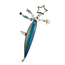 Einzigartiger Fisch-Schlüsselanhänger,-Blau