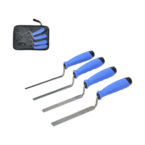 4Pcs Portable Stainless Tile Grout Scrapers Multi Size Plastic