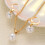Ensemble collier et boucles d'oreilles avec pendentif en-3 3