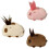 Robuste Plüsch-Capybaras-Briefpapiertaschen,-Creme 2