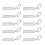 Professional Metal Ruler For Accurate Gemstones Sizing-White K 1