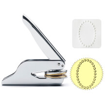 Embossing zegel stempel RVS zegel embosser voor-ovale tamboerijn