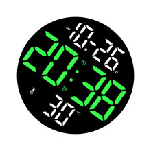 Moderne decoratieve klok Multifunctionele LED-klok-Groente