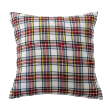 Décorations de Noël extérieures, housses de coussin à carreaux rouges pour les fêtes, mélange polyester-coton de qualité supérieure,